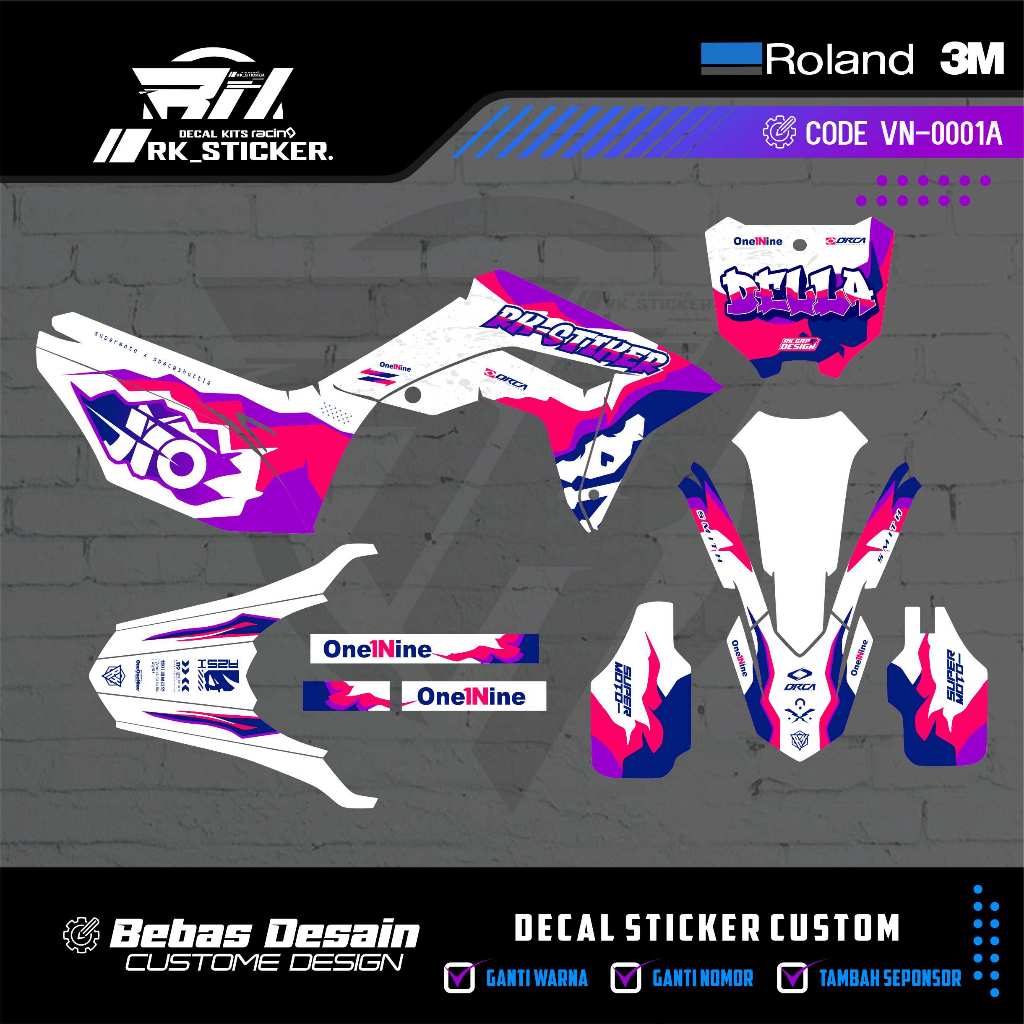 Decal Stiker Honda CRF 150 L - Skotlet motor fullbody CRF 150L FREE CUSTOME DESIGN