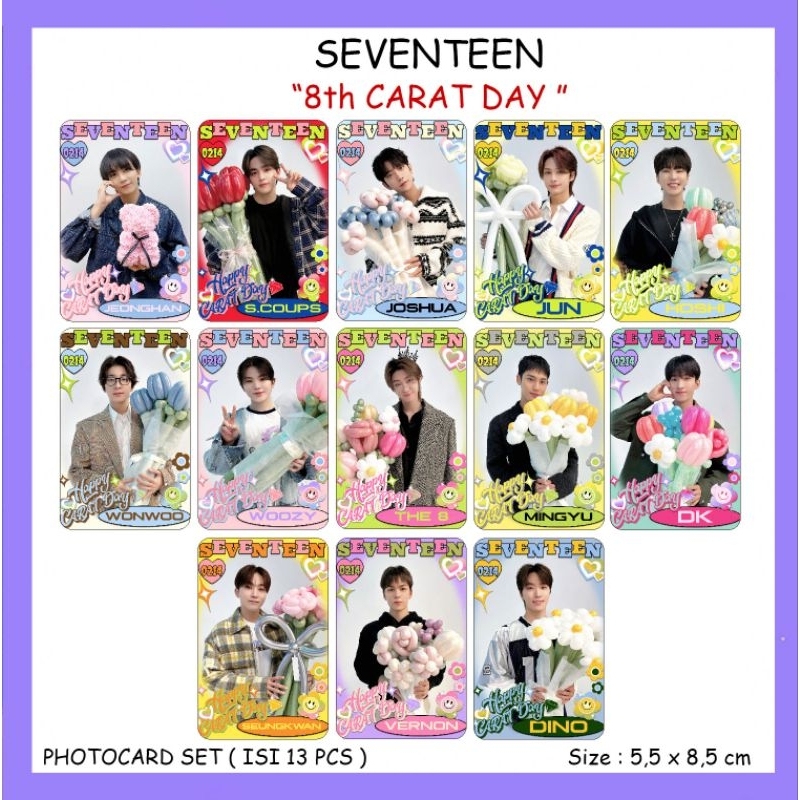 Set photocard pax seventeen all member ot13