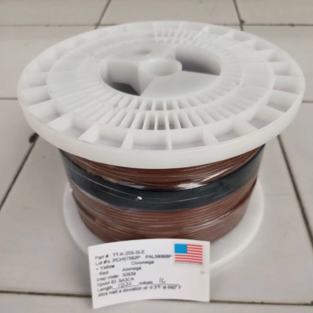 PFA K Type Thermocouple Duplex Wire TT-K-20S-SLE