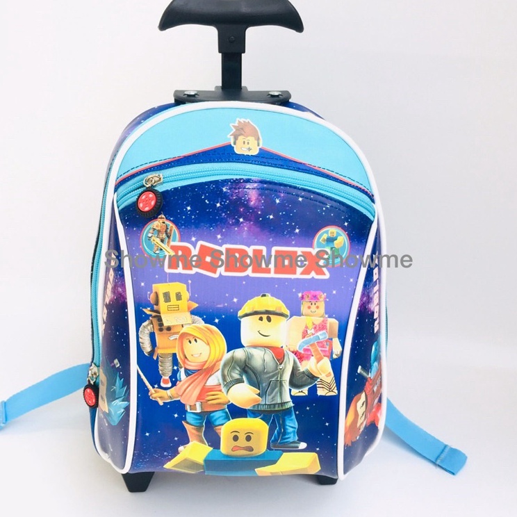 Hadir Limited  SHOWME TAS TROLI  TROLLEY DORONG ANAK LAKI KARAKTER  BATOK GAMBAR BUSA KERAS  TAS DOR