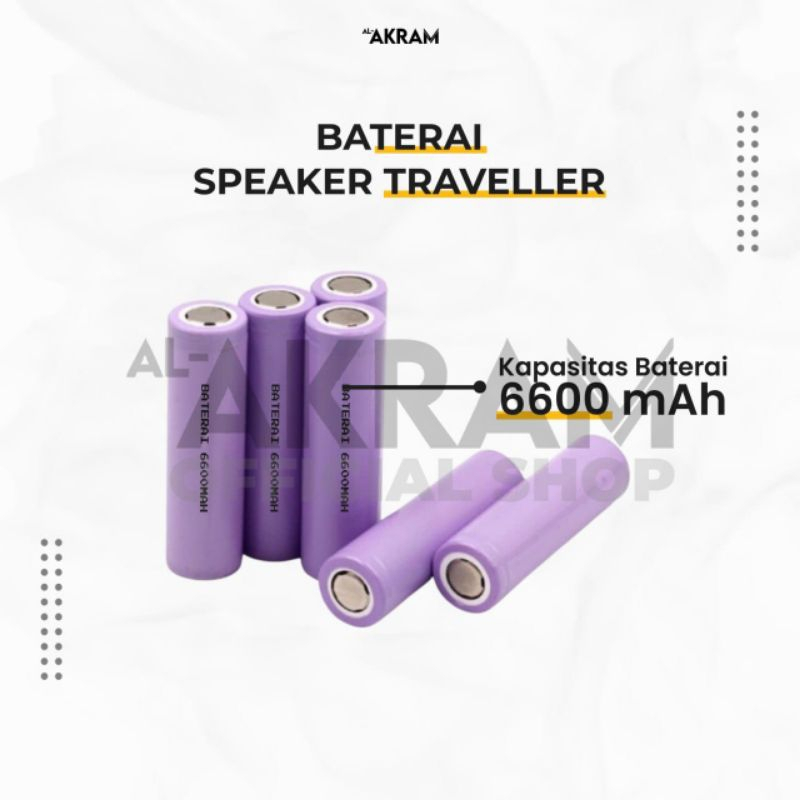 BATERAI SPEAKER AL AKRAM BATERE TRAVELLER DAN MINI