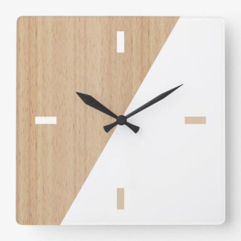 jam dinding / jam dinding kayu / jam dinding aesthetic