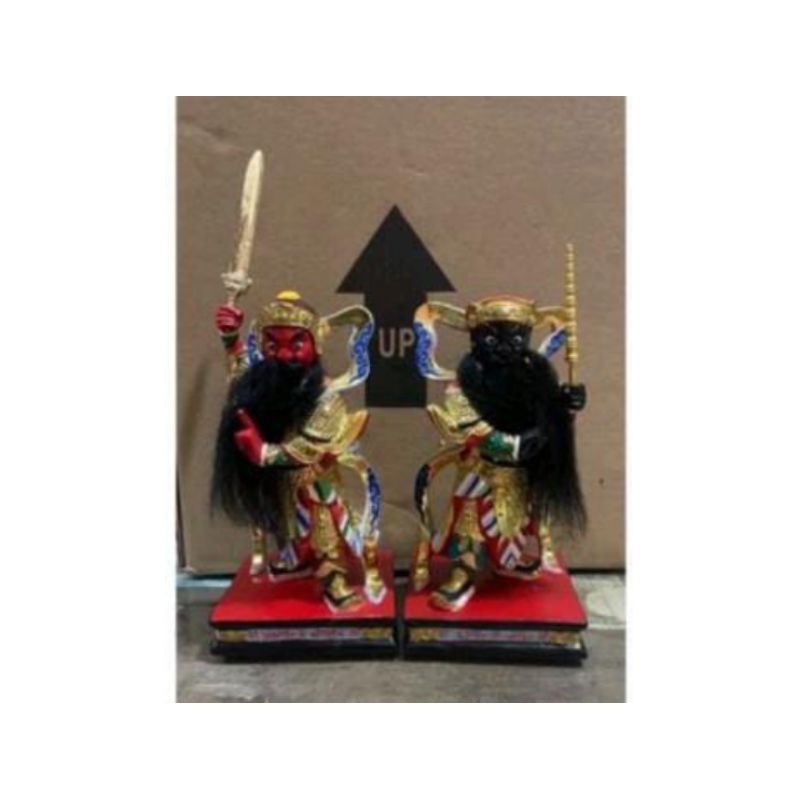 patung pengawal siong te kong/ xuan tian shang di/ hian tian shang ti - 8inch -kayu