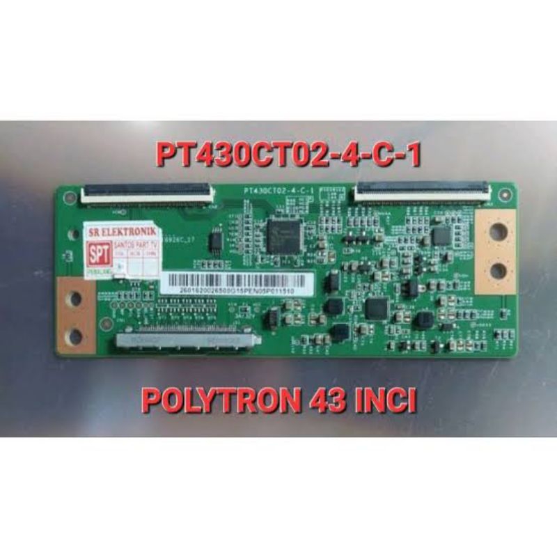 Timing control/Tcon tv led Polytron 43B1550/43D150