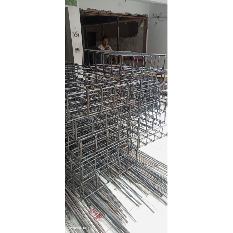 cakar ayam 80x80 besi 13ulir tinggi 20cm