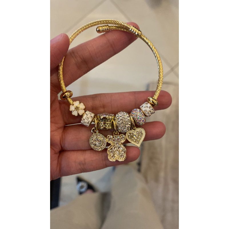 Gelang Pandora asli Titanium anti karat