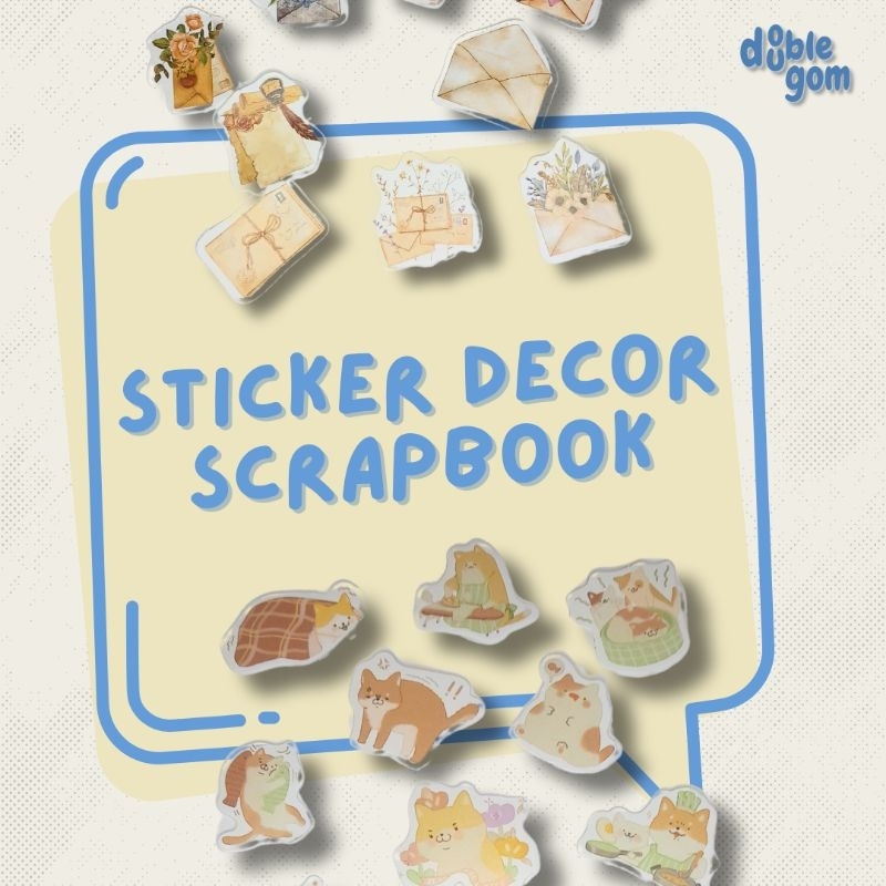 

Double Gom - Sticker Dekorasi Hiasan Scrapbook DIY Journaling