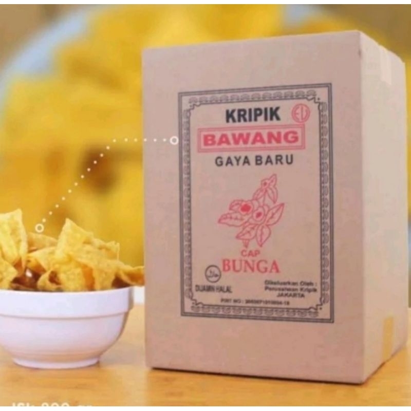 keripik bawang gaya baru cap bunga