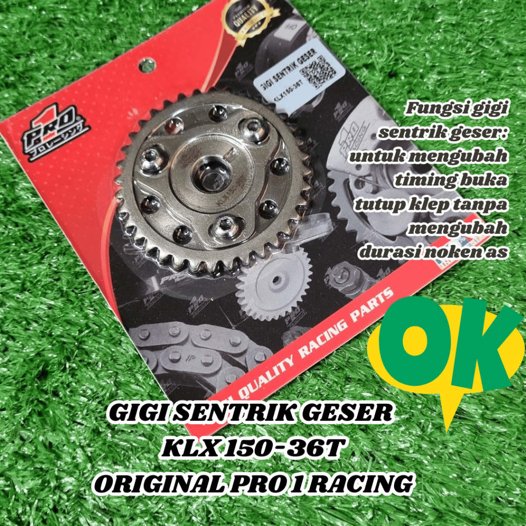 Gigi Sentrik Geser Klx150 36T NEW MODEL PRO 1 Racing/Alat Motor/Sparepart Motor/Variasi Motor/Modifi