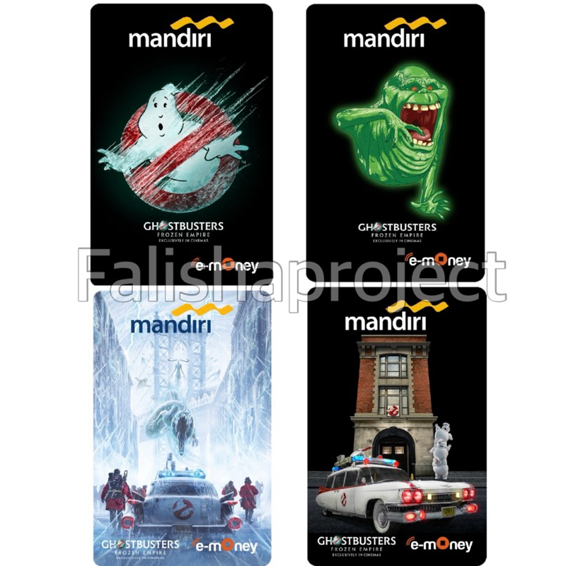 Mandiri e-Money edisi Ghostbuster - No Ghost Logo / Slimer / Poster / Mini Stay Puft Marshmallow
