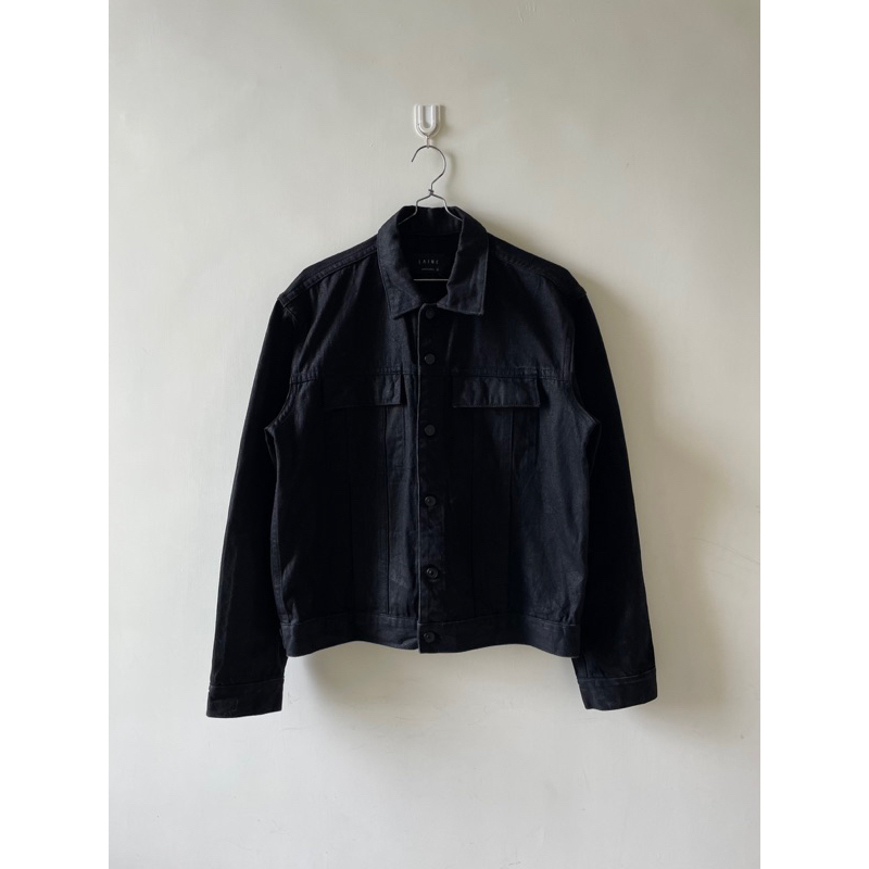 Trucker Jacket Black Laine Korea