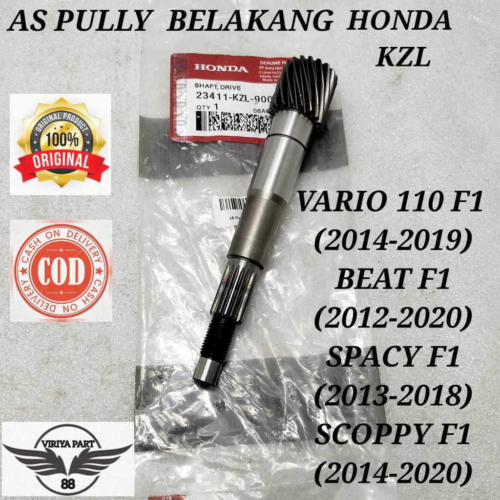 AS PULLY BELAKANG HONDA KZL KUALITAS ORIGINAL ASLI HONDA AHM BEAT F1 VARIO 110 F1 SPACY F1 SCOOPY F1