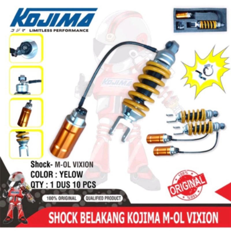 Shock Monoshock Tabung Pisah Model Rideit Ohlins Vixion Old Vixion New R15