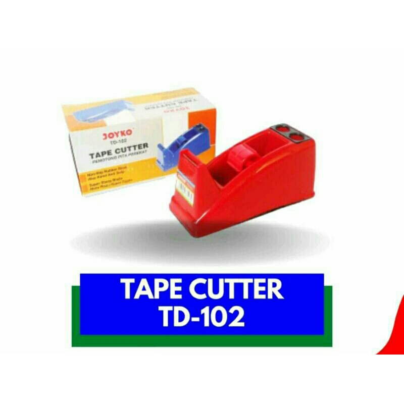 

TAPE CUTTER DISPENSER JOYKO TD-102 PEMOTONG ISOLASI KECIL