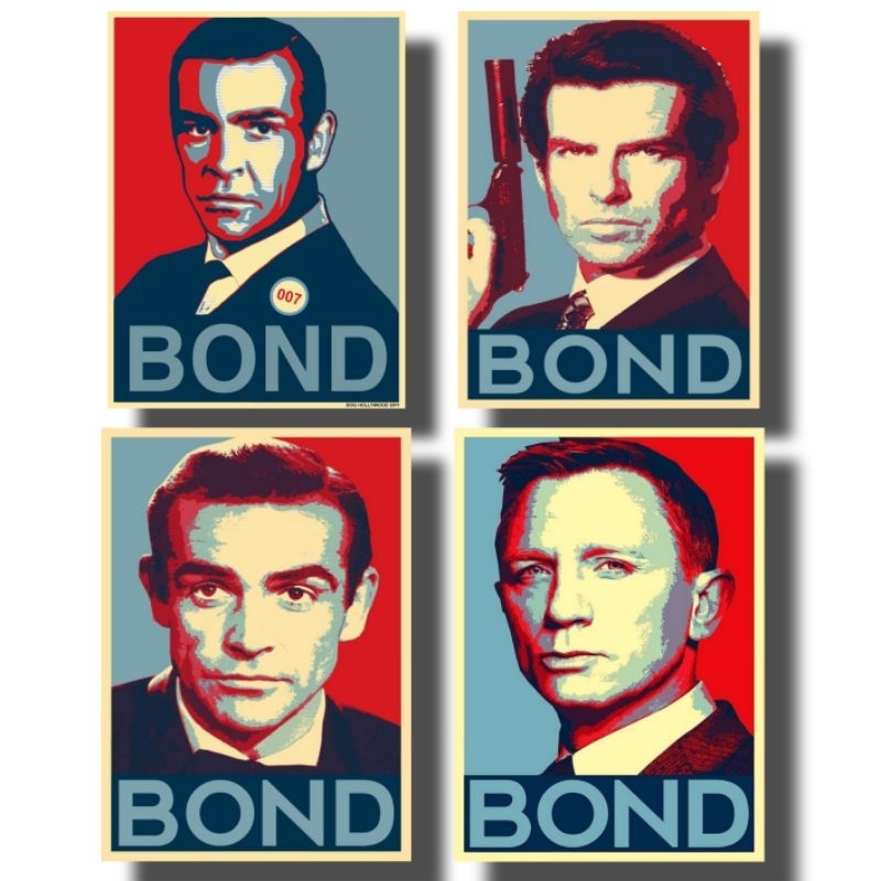 Poster dinding james bond size A3+