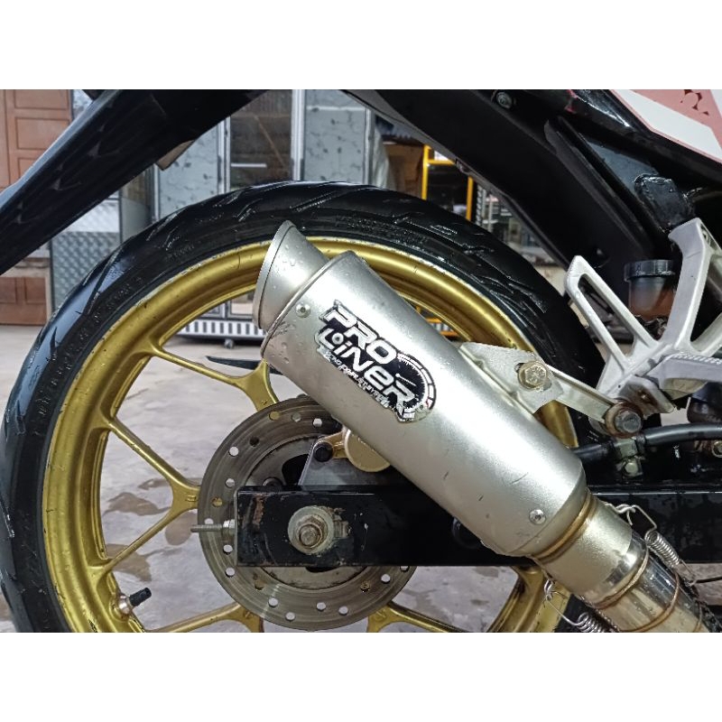 knalpot sonic cbr cb150 supra gtr knalpot Silincer ProLiner original second, leher stainless (1 ming