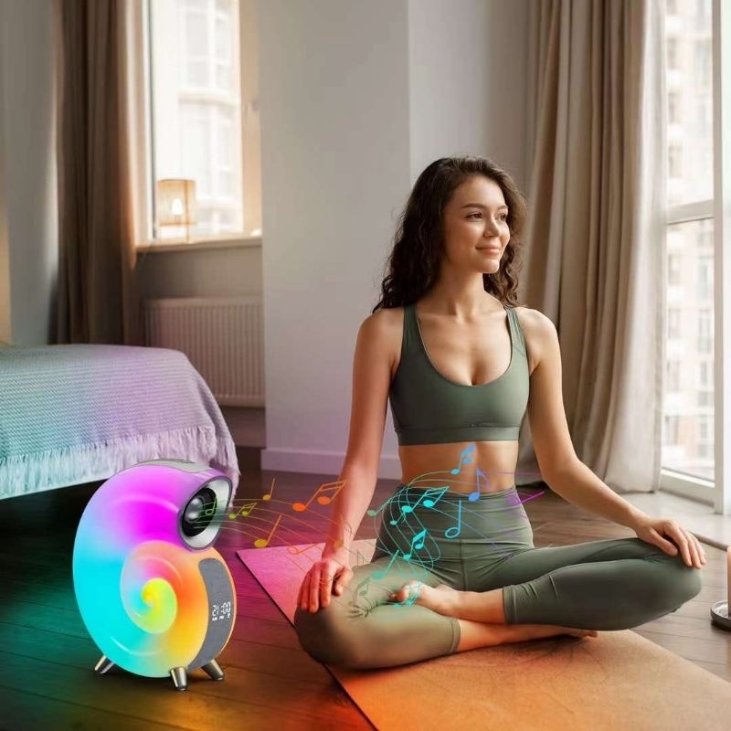 speaker bluetooth model keong+ jam digital+lampu LED/speaker bluetooth