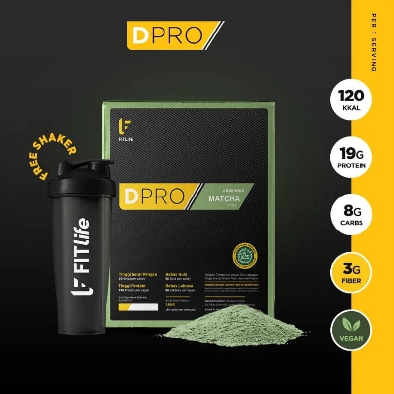 Fitlife DPRO Vegan 1500 Gram Japanese Matcha