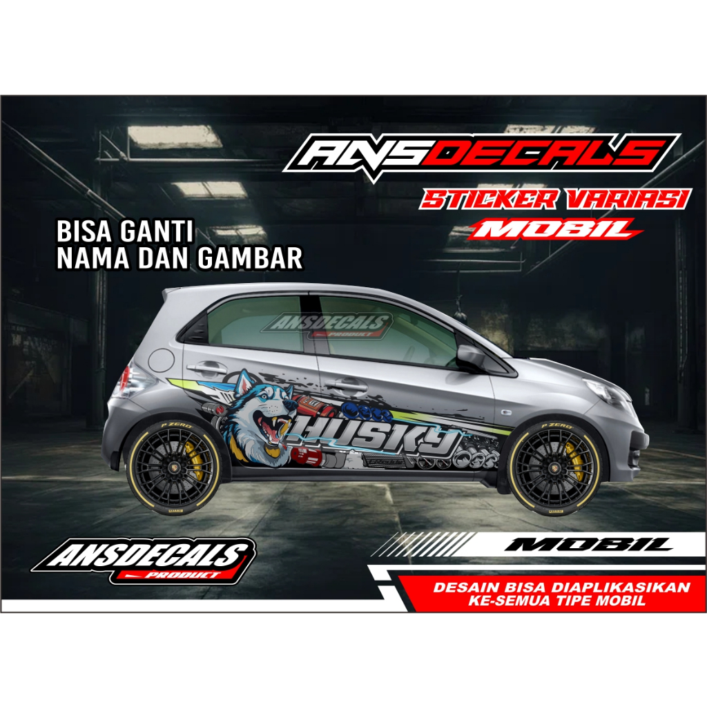 STICKER MOBIL JAZZ, BRIO | DECAL STICKER MOBIL STIKER JAZZ, BRIO, AGYA, YARIS FREE REQUEST STIKER AN