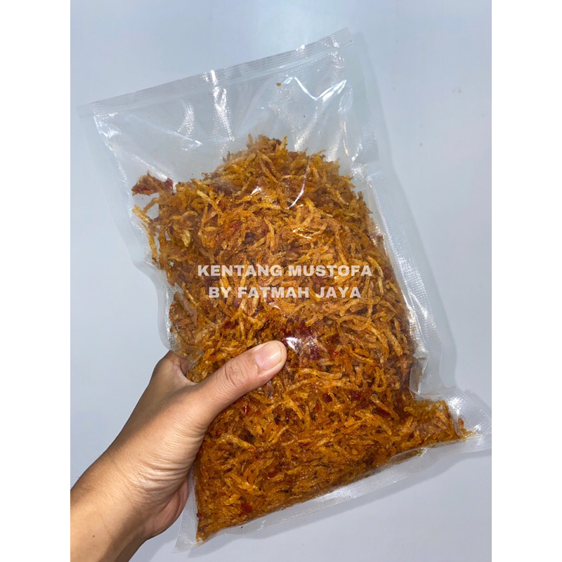 

Kentang mustofa 500 gram camilan cemilan keripik kripik kentang mustopa snack lauk termurah pedas manis kriuk enak gurih