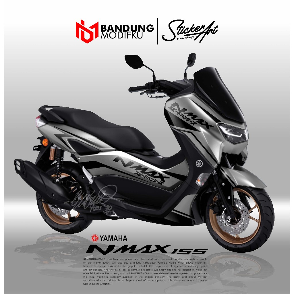 STICKER MOTOR NMAX NEW - MOTIF 003 - DECAL NMAX 2020 2021 2022 NEW - STIKER FULL BLOK NMAX 2020 2021