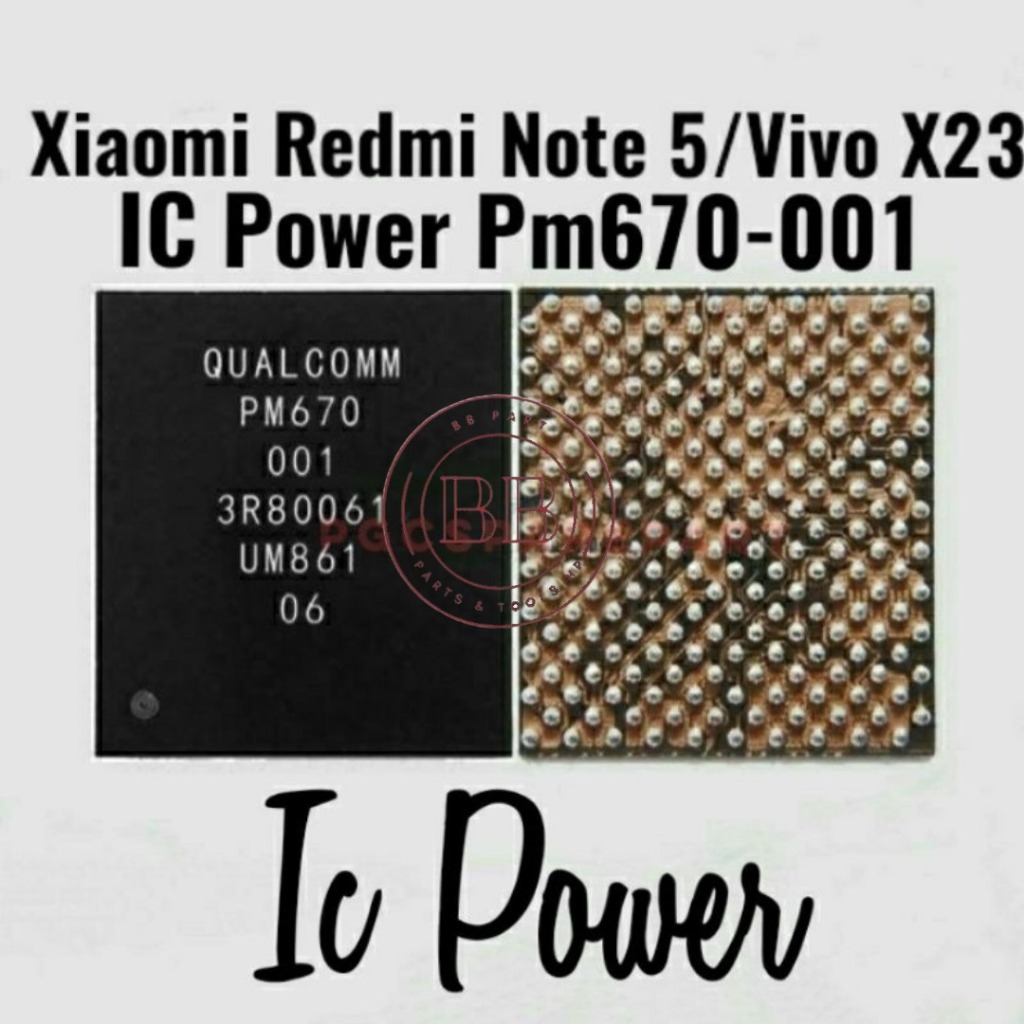 IC Power PM670-001 / pm670001 Untuk Xiaomi Redmi Note 5 / OP R17 / Vivo X23 / CPH1879 / PBEM00 / V18