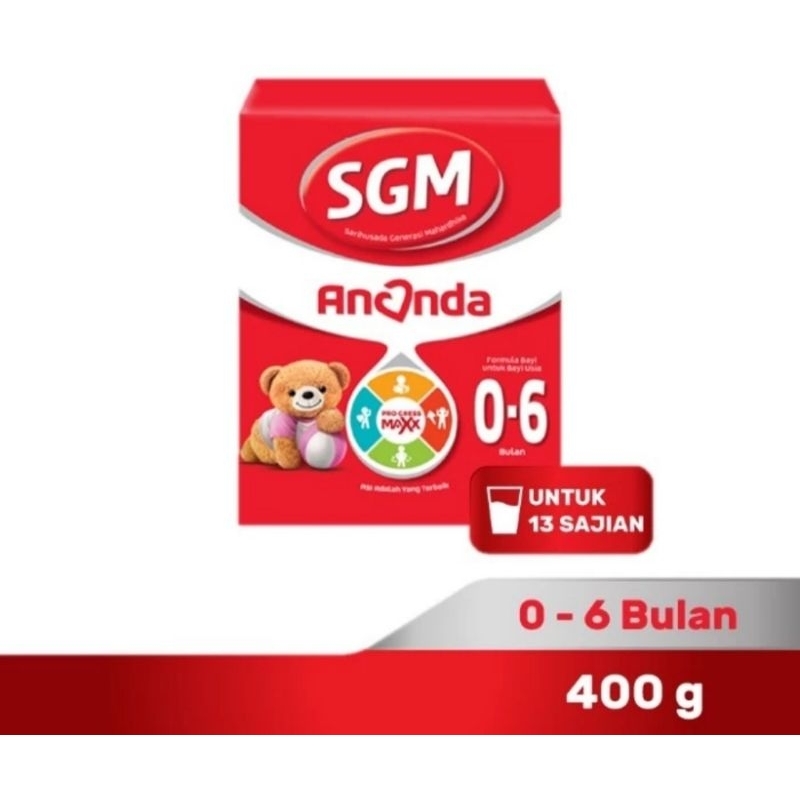 Sgm Ananda 1 (0-6) 150GR, 400GR, 600GR, 1000GR / Susu Formula Bayi