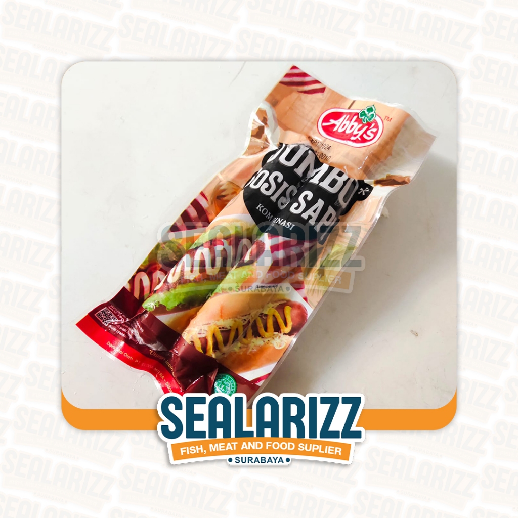Abbys Sosis Sapi Jumbo / Sosis Sapi Jumbo 160 Gram / Sosis Bakar / Sosis Bernardi / Sosis