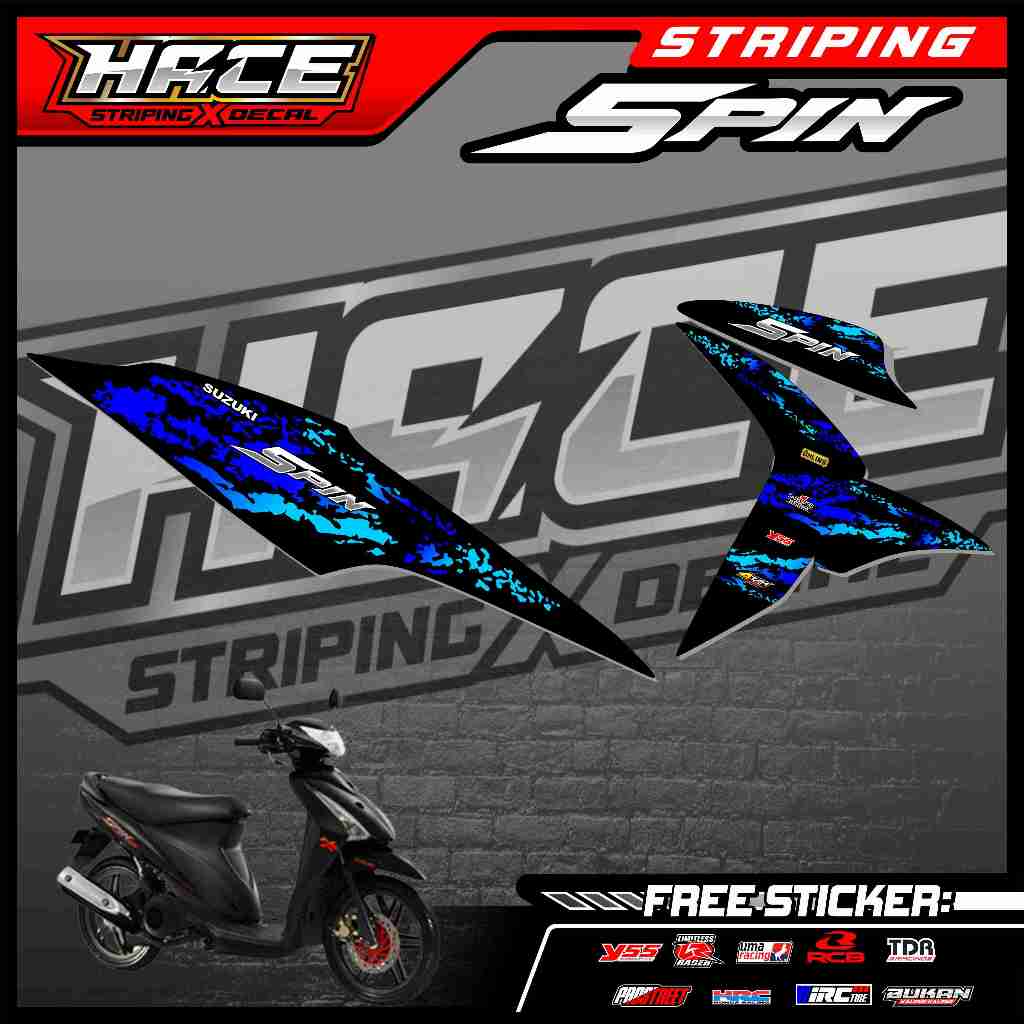 450 STRIPING STICKER SUZUKI SPIN - STRIPING SUZUKI SPIN SIMPLE GRAFIK