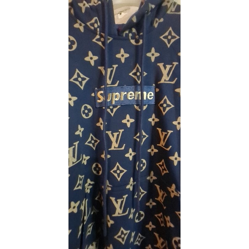 Hoodie Supreme Lv Navy Box