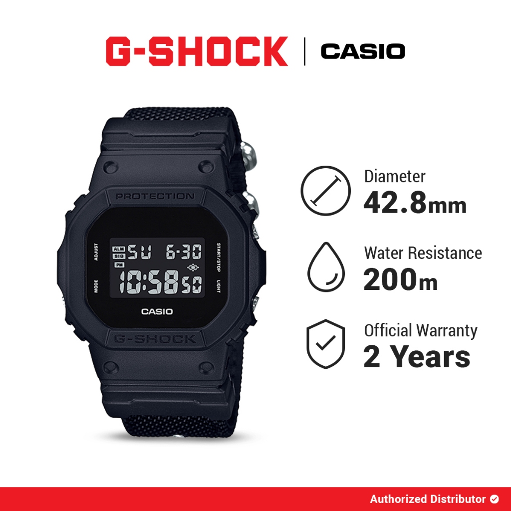 [READY INSTANT] G-Shock Jam Tangan DW-5600BBN-1DR Digital Original