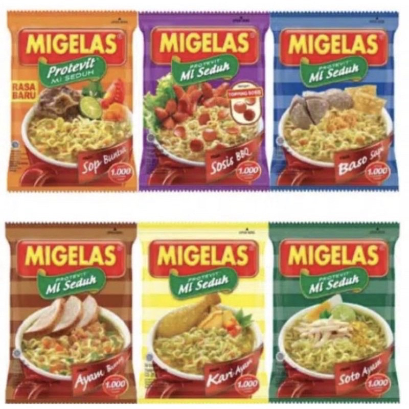 

Mie Gelas 1 renceng isi 10 sachet / Aneka rasa Migelas