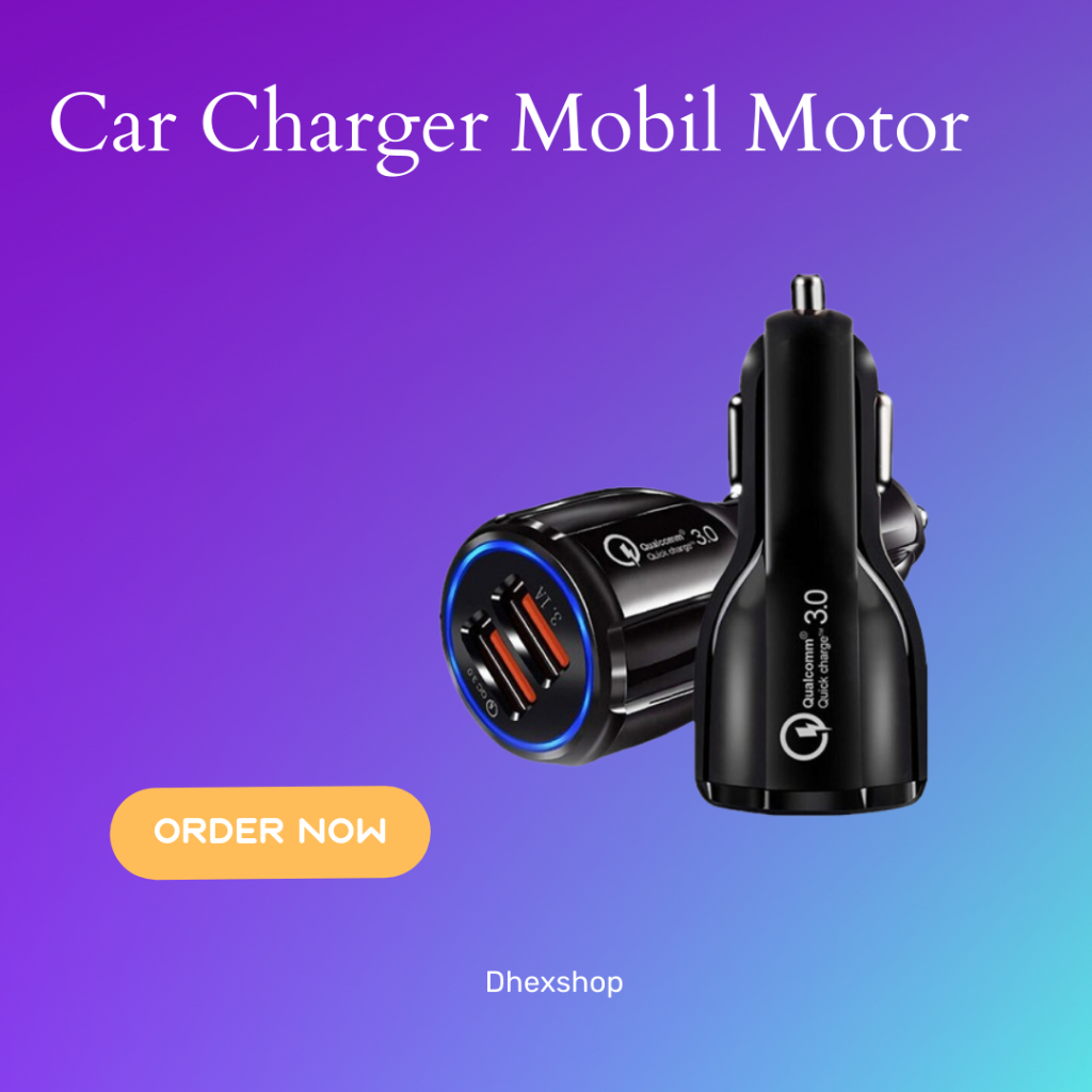 Fast Charger Mobil Motor Quick Car Charger Casan Mobil Qualcomm