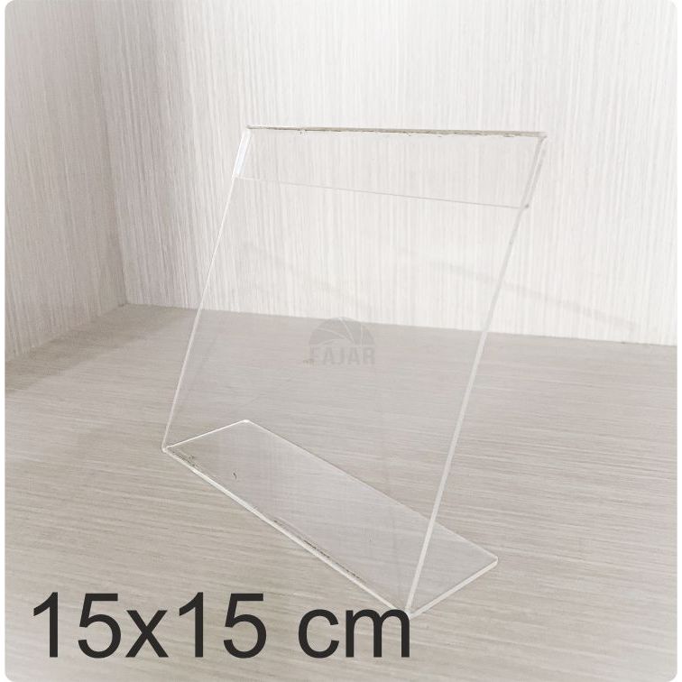 

Papan Nama Meja Satu Sisi Model kotak Table Sign Akrilik 15x15 CM