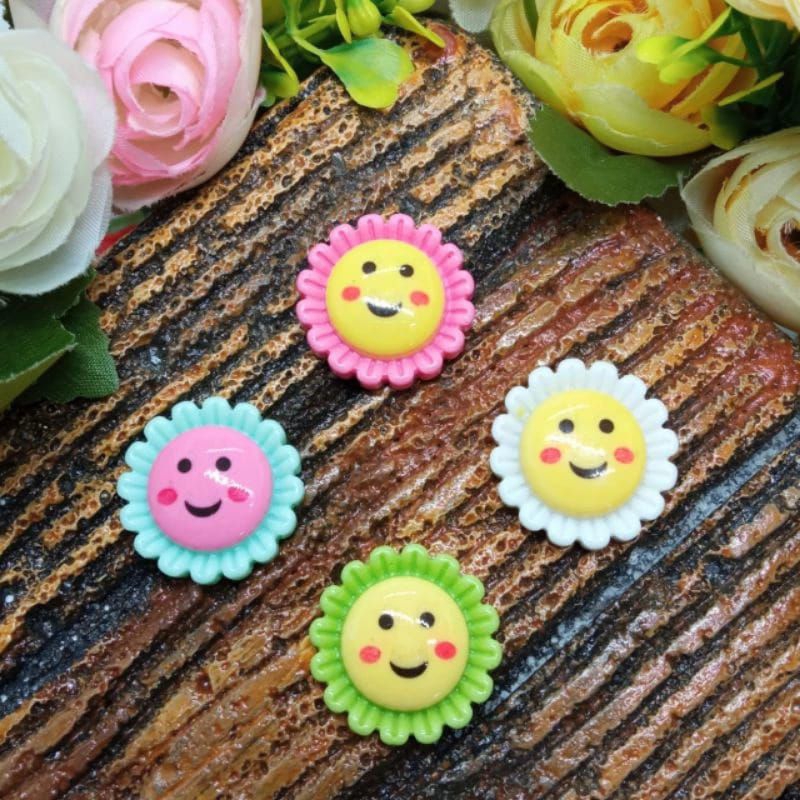 1Clay Resin Karakter Bunga Clay Karakter Clay Unik Clay Premium Karakter Ornamen