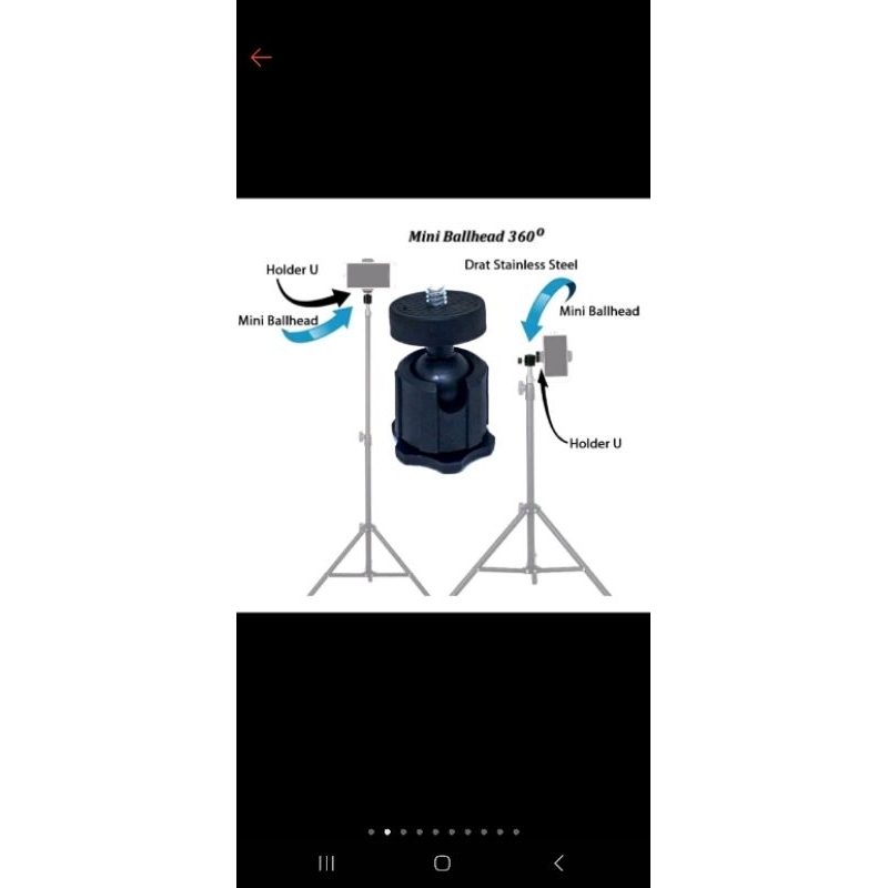 Tripod Tinggi 2.1 Meter Kokoh Stabil Untuk Kamera handphone ringlight dan perangkat laiinnya [dibkasih ballhead biar bisa potrait/putar]-4