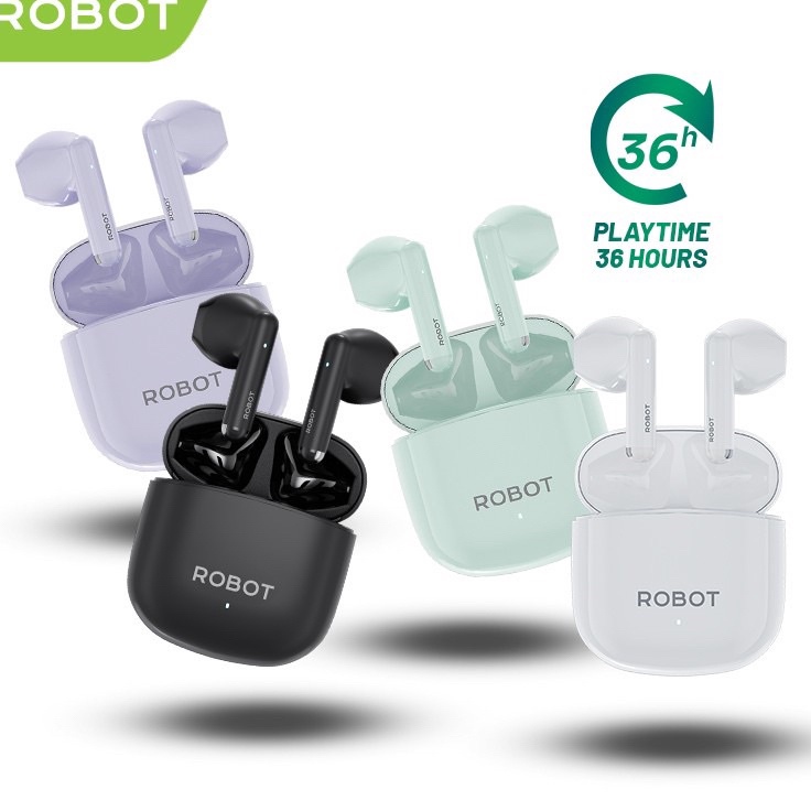 IT Robot Wireless Earphone Airbuds T6 Original TWS Bluetooth Garansi 1 Tahun