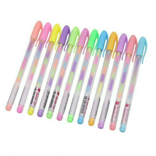 

Pulpen Rainbow / Pulpen Pelangi Isi 12 Pcs