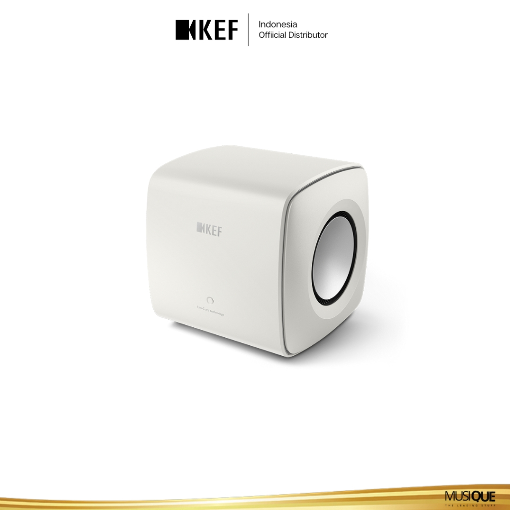 KEF KC62 SUBWOOFER The Biggest Small Subwoofer - white