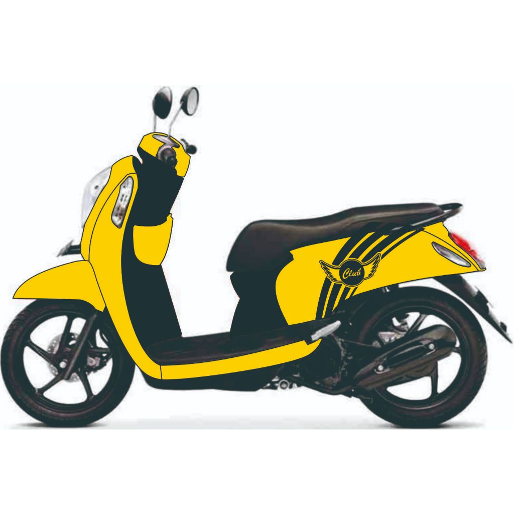 STIKER SCOOPY 2015 SCP01 CLUB CUTTING STICKER FULL BODY