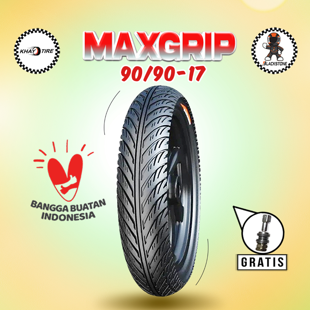 Promo Ban Motor Bebek BLACKSTONE MAXGRIP 90/90 Ring 17 Tubeless