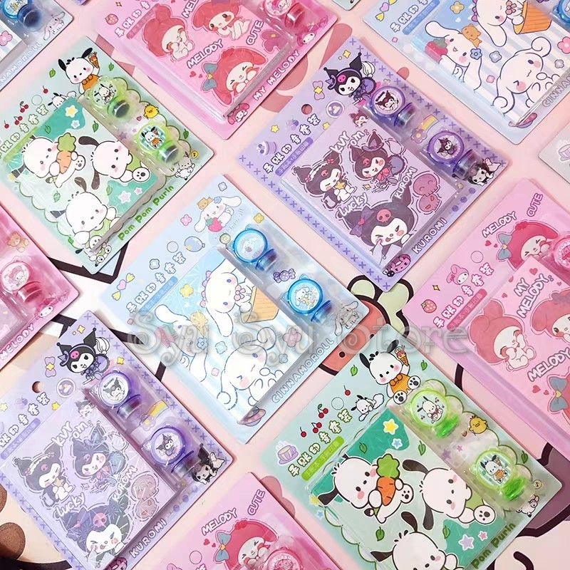 

Memo Notes Stamp Stempel Kuromi Cinnamoroll My Melody Pochacco