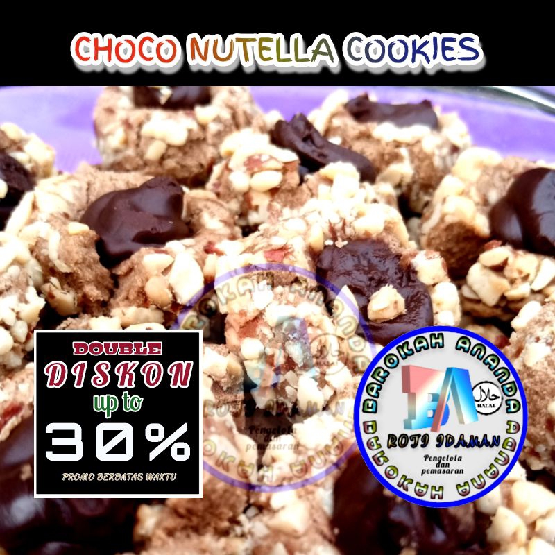 

Choco Nutella cookies T500gr kue lebaran NY1+