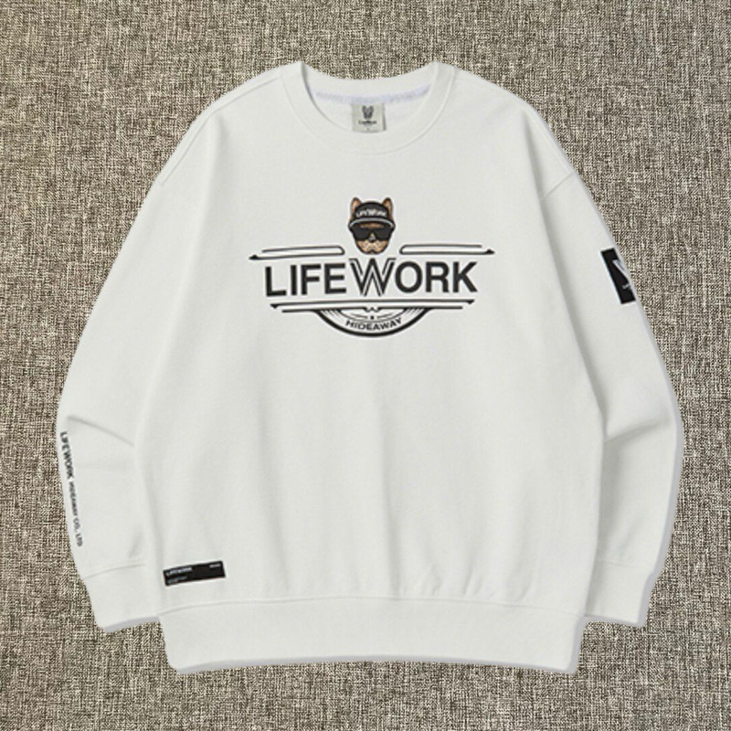 Lifework Title Hipdog Sweater White Original / Life Work