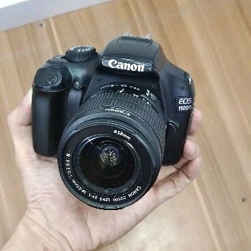 canon eos 1100d kit 18-55mm, second normal no vignette, bekas istimewa