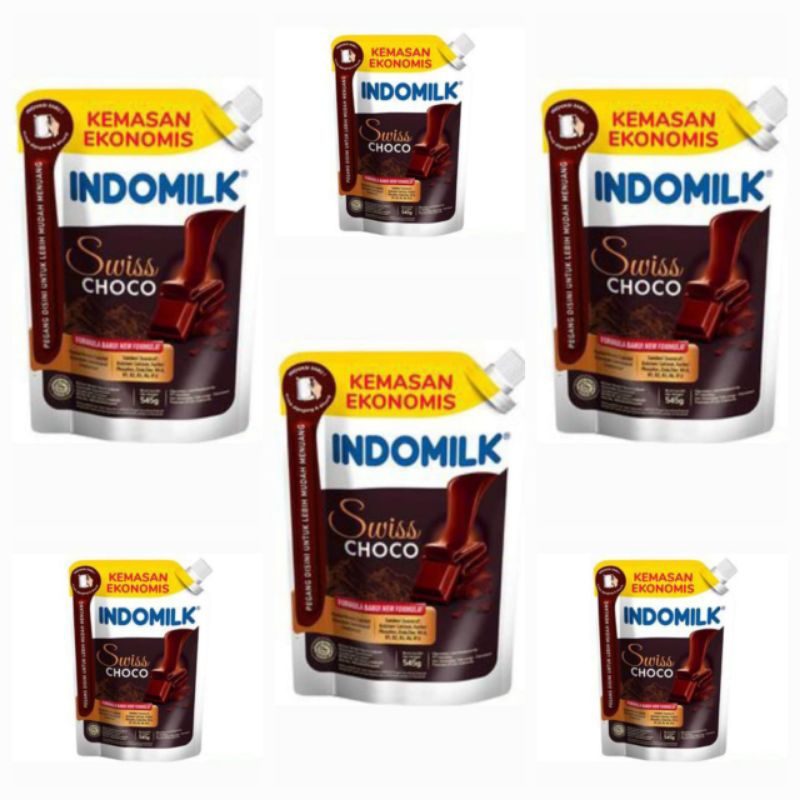 

Indomilk Susu Kental Manis Coklat Swiss Choco Pouch 545 Gr