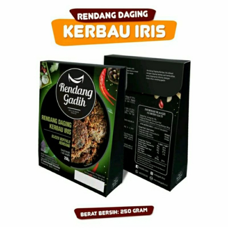 

RENDANG GADIH - RENDANG DAGING KERBAU IRIS 250 gr