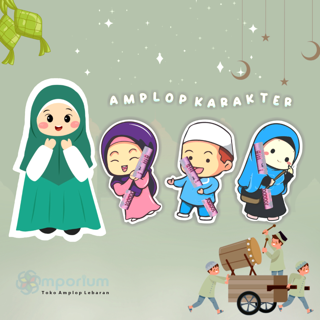 

10 Karakter Amplop Mixed / Amplop Lebaran