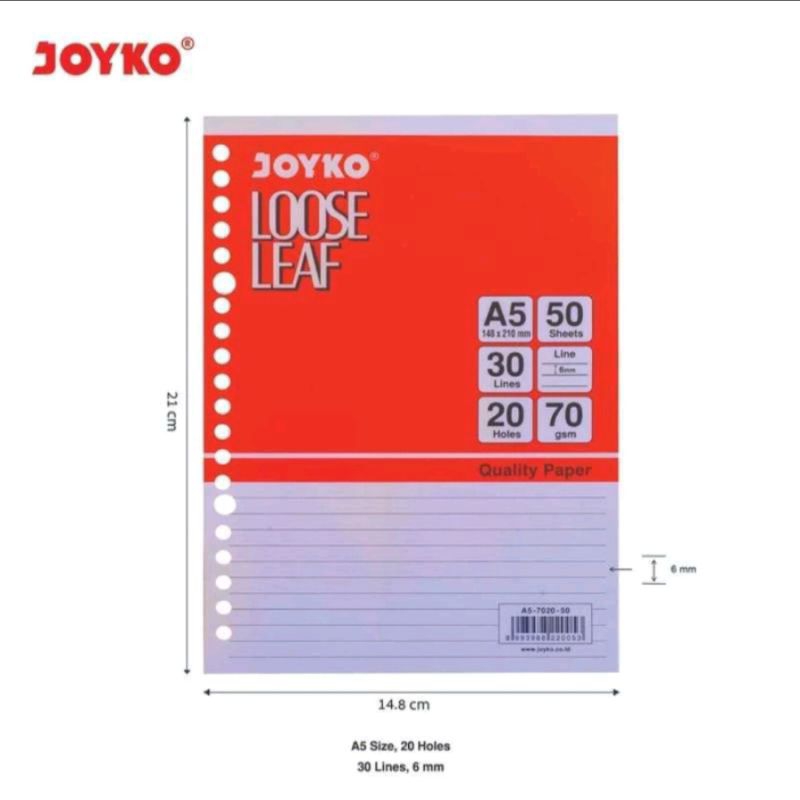 

lose leaf A5 joyko/isi binder A5