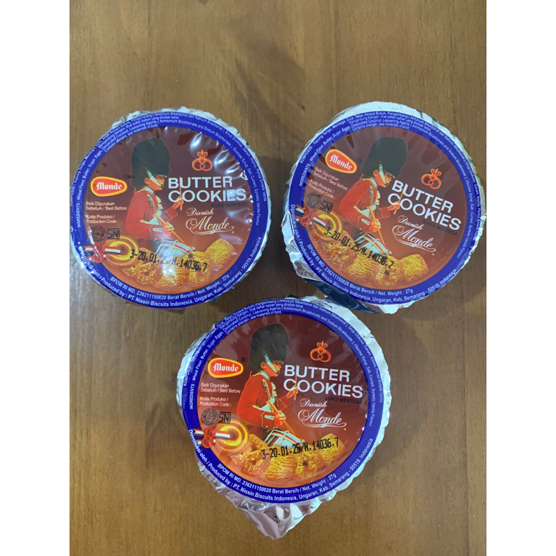 

Monde butter cookies 1 cup